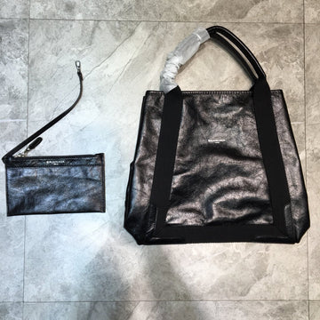 Top Quality Navy MeTop Qualityum Cabas Tote Bag In Black, For Women,  Bags 14.1in/36cm