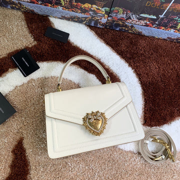 Top Quality Medium Devotion Bag White For Women 9.4in/24cm Top Quality