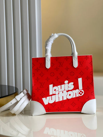 Top Quality Litter Bag  Monogram Canvas Red By Virgil Abloh For Men, MenÂs Bags, Shoulder And Crossbody Bags 9.4in/24cm Top Quality