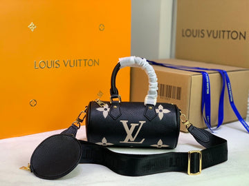 Top Quality Papillon BB Monogram Empreinte Black/Beige For Women,  Shoulder And Crossbody Bags 7.9in/20cm Top Quality M45980