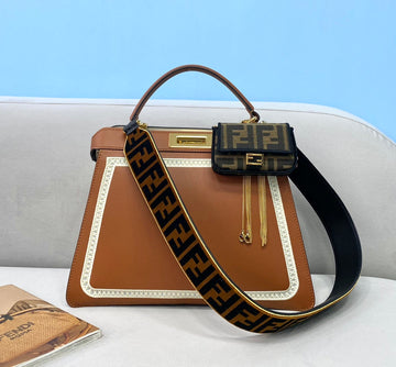 FI Top Quality Bag Brown For Woman 13in/33cm