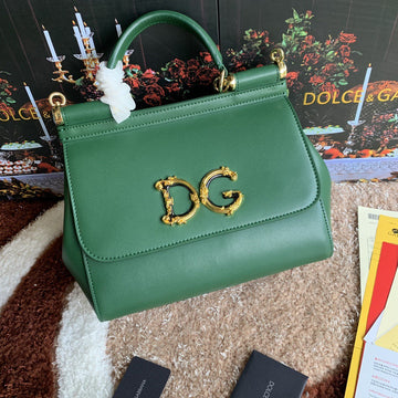 Top Quality MeTop Qualityum Top Quality Handbag In Dauphine Green For Women 10.2in/26cm Top Quality