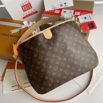 Top Quality Delightful PM Monogram Canvas Natural For Women,  Shoulder Bags 33cm Top Quality M40352