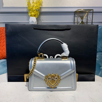 Top Quality Small Devotion Bag In Mordore NappaÂ Silver For Women 7.5in/19cm Top Quality Top Quality6711A101680998