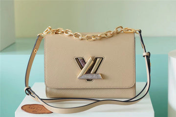 Top Quality Twist MM Epi Beige For Women,  Shoulder And Crossbody Bags 9.1in/23cm Top Quality