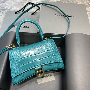 Top Quality Hourglass Small Handbag In Blue, For Women,  Bags 9in/23cm