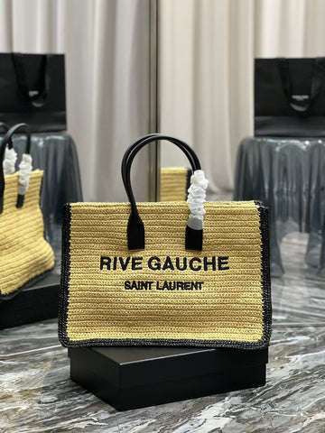 YSSL Rive Gauche Tote Bag In RafTop QualityTop Qualitya For Women 18.9in/48cm YSL 685742GAAAG2099