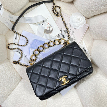 CHLLarge Top Qualityap Bag Gold Hardware Black For Women Handbags, Shoulder Bags 9.1in/23cm AS3367