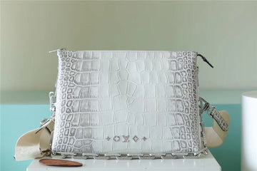 Top Quality Coussin PM High Shiny Alligator White For Women,  Shoulder And Crossbody Bags 10.2n/26cm Top Quality