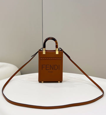 Top QualityTop Quality Sunshine Shopper Brown Mini Bag For Woman 13cm/5in