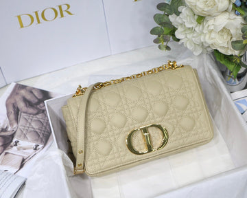 Top Quality Small Caro Bag Light Yellow For Women 8in/20cm CD M9241UWHC_M26Y