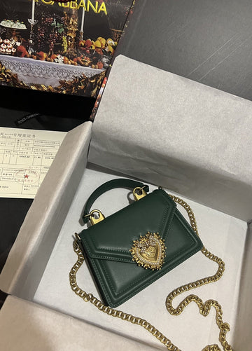 Top Quality Small Devotion Bag In Plain Green For Women 7.5in/19cm Top Quality Top Quality6711AV89380530