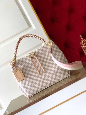 Top Quality Beaubourg Hobo MM Damier Azur Canvas For Women,  Shoulder And Crossbody Bags 12.6in/32cm Top Quality N40343