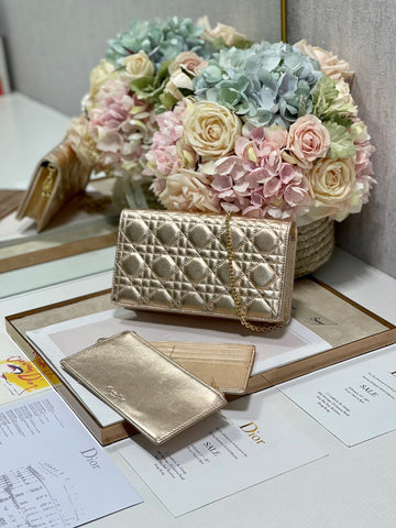 Top Quality Lady Pouch Gold, For Women, WomenÂs Handbags 8.5in/21.5cm CD
