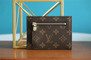 Top Quality ID Card Holder Monogram Canvas Brown For Men, Wallet 13cm Top Quality N60378