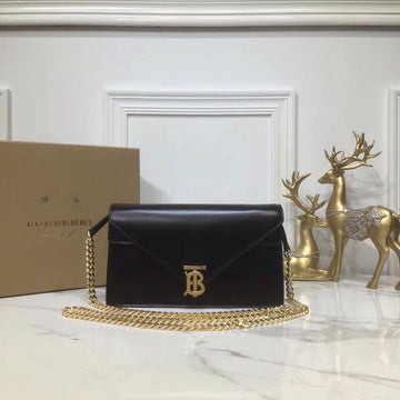 Top Quality Small Tb Envelope Clutch Black By British Heritage For Women, Bags 10.2in/26cm
