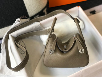 Top Quality Lindy Mini Etoupe Togo Bag With Gold Hardware For Women, WomenÃ¢ÂÂs Handbags, Shoulder And Crossbody Bags 7.5in/19cm