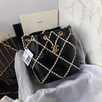 CHL 21 Handbag Black For Women Bags 8.6in/22cm