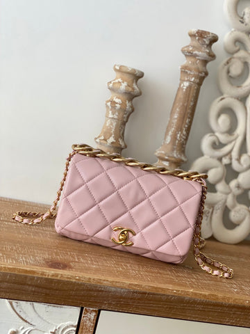 CHL Classic Top Qualityamond Top Qualityap Bag Light PiNike For Women Bags 9.1in/23cm