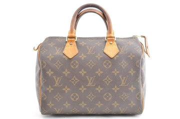 Louis Vuitton Speedy Monogram 25 Hand Brown Canvas
