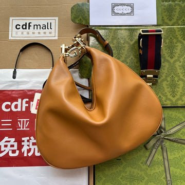 gg Atache Large Shoulder Bag Brown For Women, Women’s Bags 13.8in/35cm ggâ 702823 UXWBG 3162