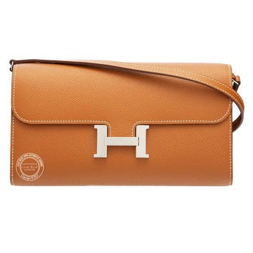 Top Quality Constance Epsom Long To Go Wallet Brown For Women, WomenÂs Wallet 8.1in/21cm