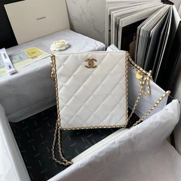 CHLSmall Shopping Bag White For Women, Women’s Bags 9in/23cm