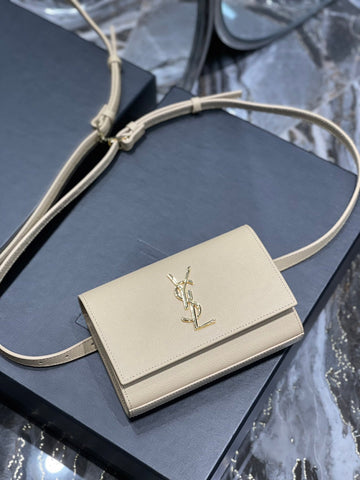 Top Quality Kate Belt Bag Grey For Women, Women’s Bags 7in/18cm YSL