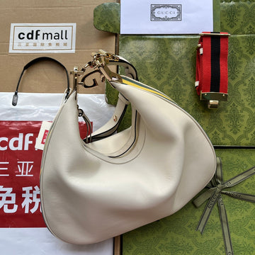 gg Atache Large Shoulder Bag White For Women, Women’s Bags 13.8in/35cm ggâ ââ702823 UXWBG 9109