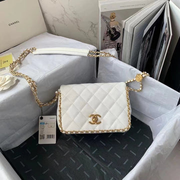 CHLTop Qualityapbag With Chain White For Women Bags 8.3in/21cm