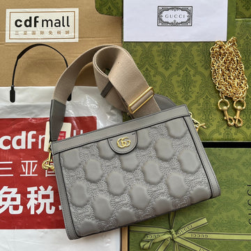 gg MatelassÃ© Small Bag Grey For Women, Women’s Bags 10in/26cm ggâ â702200 UM8HG 1563