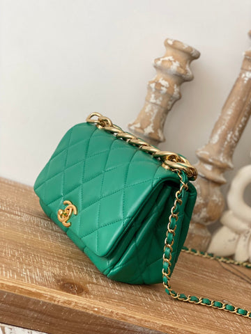 CHL Classic Top Qualityamond Top Qualityap Bag Green For Women Bags 9.1in/23cm